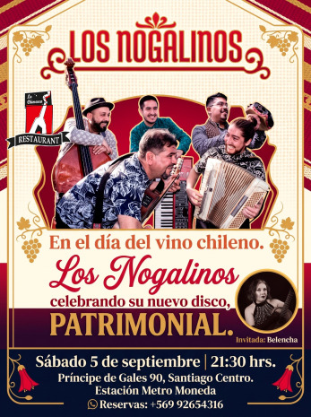 Afiche de LOS NOGALINOS, CELEBRANDO SU NUEVO DISCO PATRIMONIO