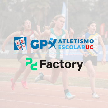 Afiche de Grand Prix PC Factory de Atletismo Escolar UC - Fecha 3 Categorías Intermedia - Superior