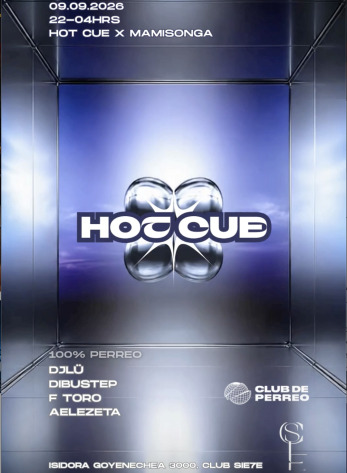 Afiche de HOT CUE ★ MIÉRCOLES 9 SEPTIEMBRE ★ Club Siete - Piso 4 Hotel W
