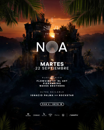 Afiche de NOA ★ MARTES 22 SEPTIEMBRE ★ Club Siete - Piso 4 Hotel W