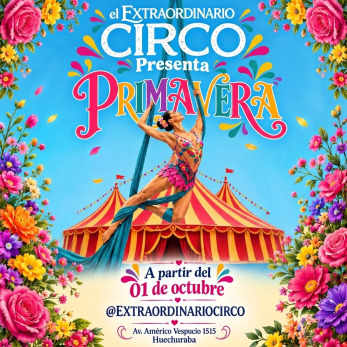 Afiche de Extraordinario Circo de Primavera Huechuraba