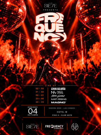 Afiche de FREQUENCY AT W SANTIAGO | DOMINGO 4 DE OCTUBRE