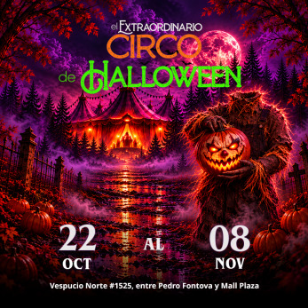 Afiche de Extraordinario Circo de Halloween