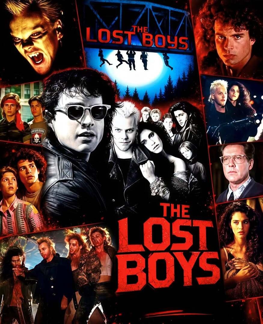 Afiche de The Lost Boys de Joel Schumacher en SALA K